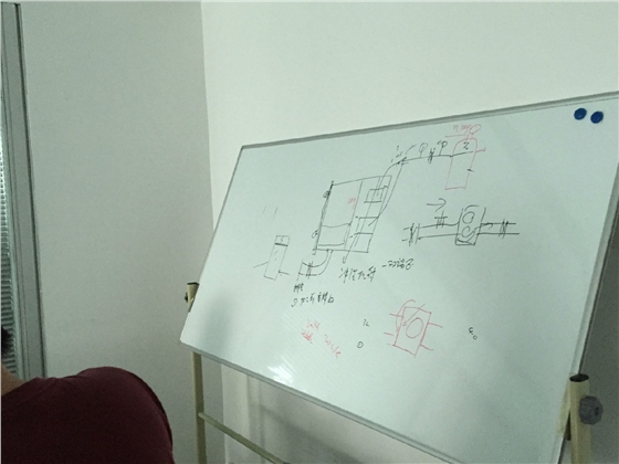 青島羅德轉子泵團隊討論技術(shù)問(wèn)題